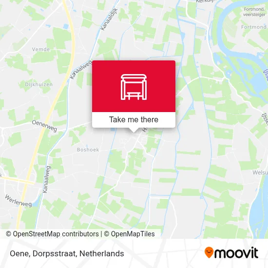 Oene, Dorpsstraat map