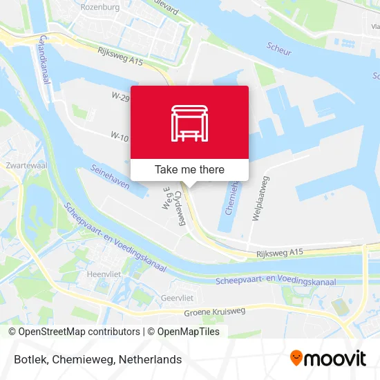 Botlek, Chemieweg map