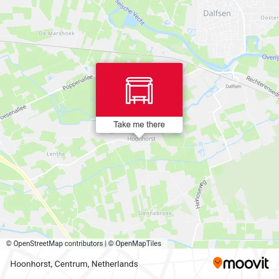 Hoonhorst, Centrum map