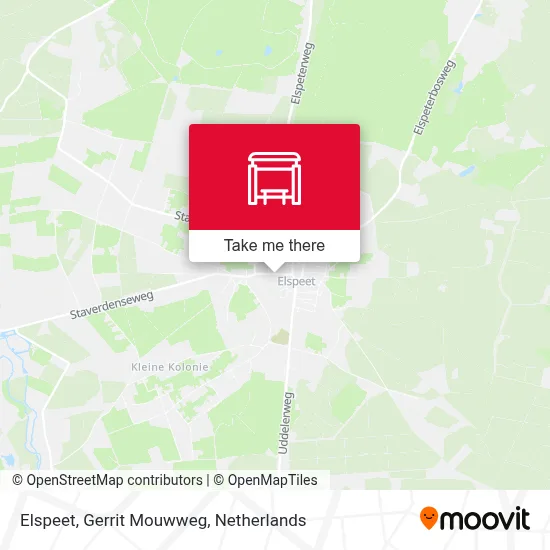 Elspeet, Gerrit Mouwweg map