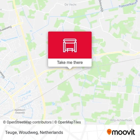 Teuge, Woudweg map