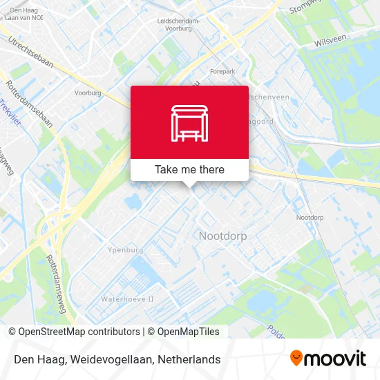 Den Haag, Weidevogellaan map