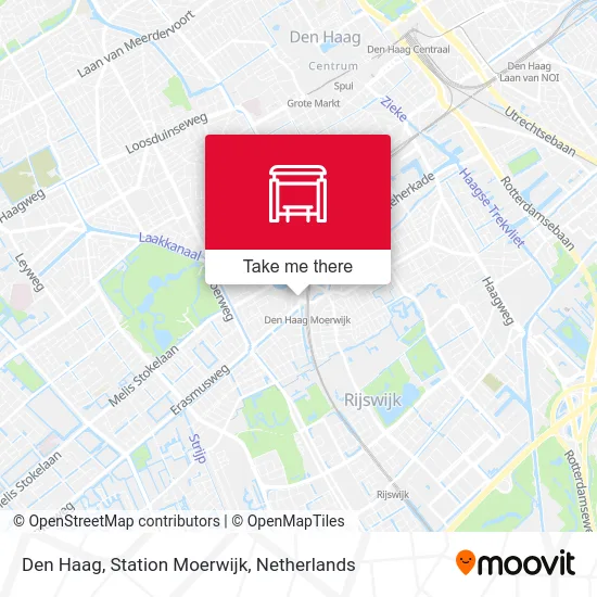 Den Haag, Station Moerwijk map