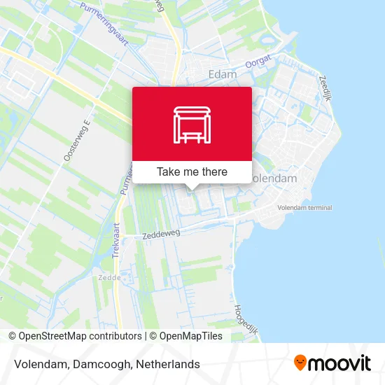 Volendam, Damcoogh map