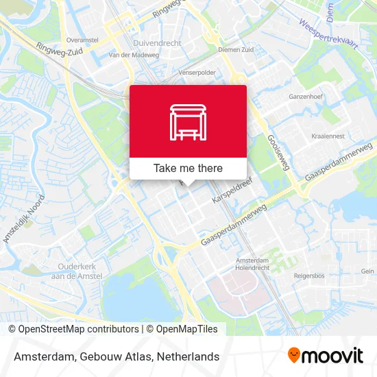 Amsterdam, Gebouw Atlas map