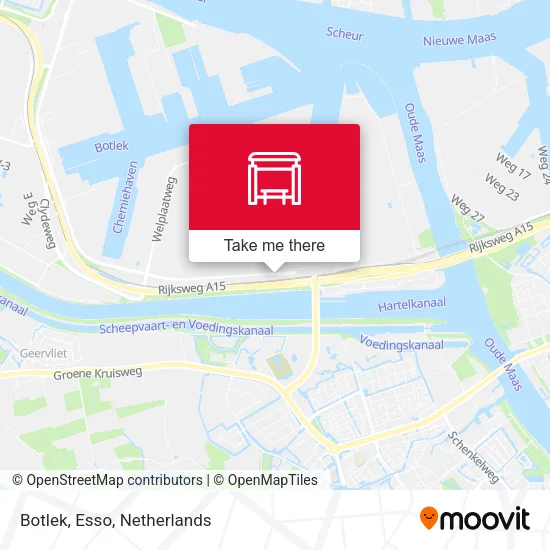 Botlek, Esso map