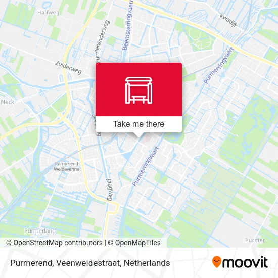 Purmerend, Veenweidestraat map