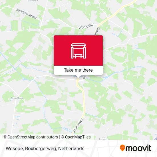 Wesepe, Boxbergerweg Karte