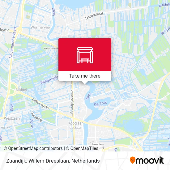 Zaandijk, Willem Dreeslaan map