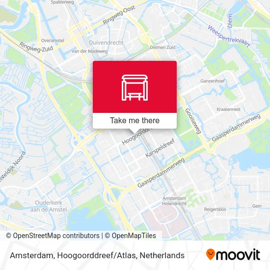 Amsterdam, Hoogoorddreef/Atlas map