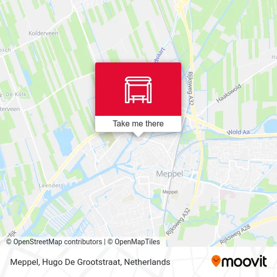 Meppel, Hugo De Grootstraat map