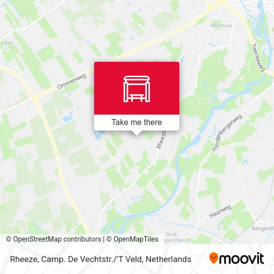 Rheeze, Camp. De Vechtstr. / 'T Veld map