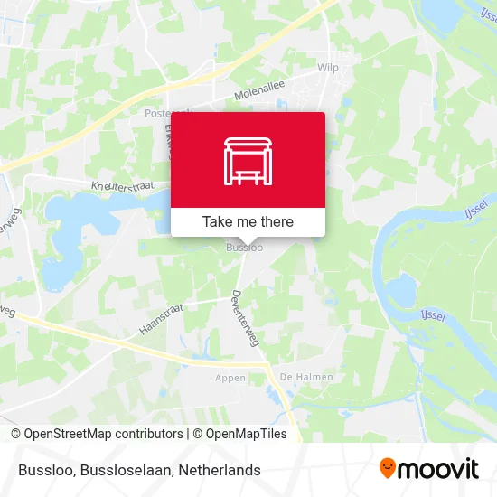 Bussloo, Bussloselaan map