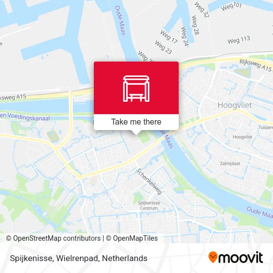 Spijkenisse, Wielrenpad map