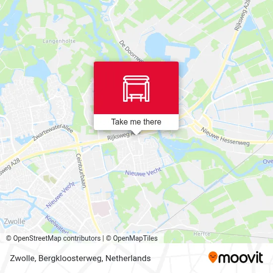 Zwolle, Bergkloosterweg map