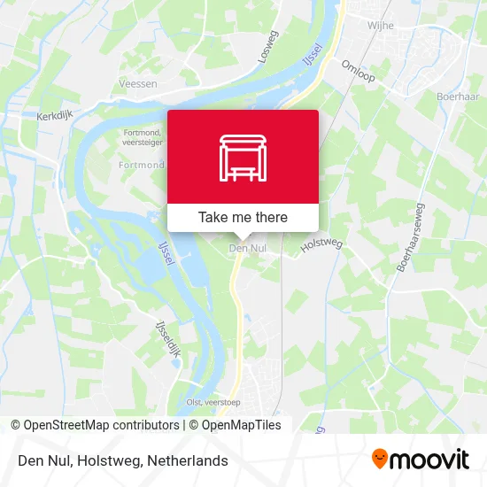 Den Nul, Holstweg map