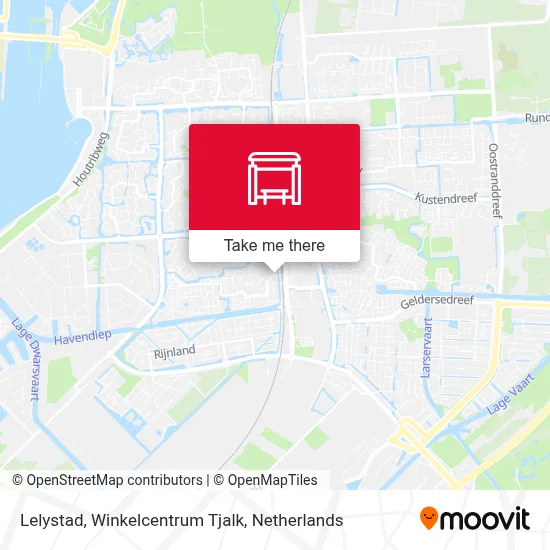 Lelystad, Winkelcentrum Tjalk map