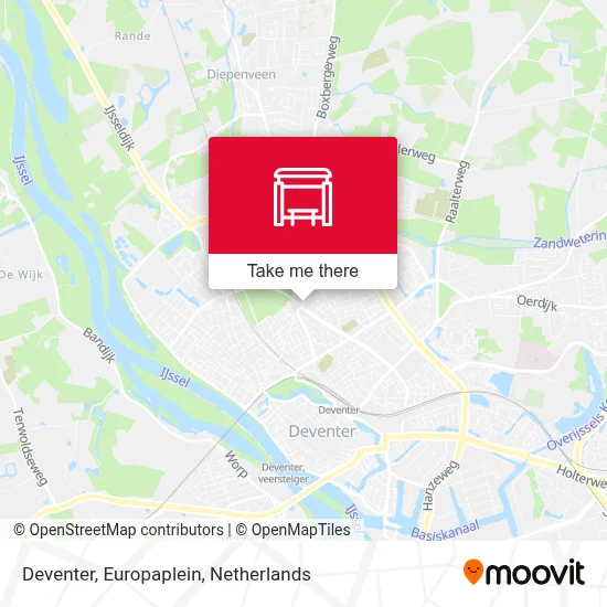 Deventer, Europaplein map