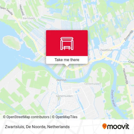 Zwartsluis, De Noorde map