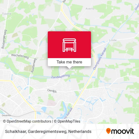 Schalkhaar, Garderegimentsweg map