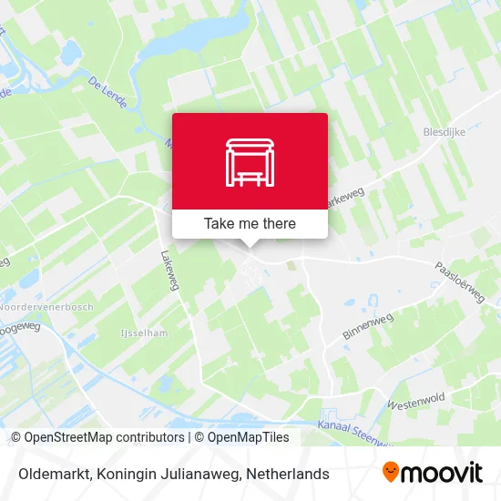 Oldemarkt, Koningin Julianaweg map