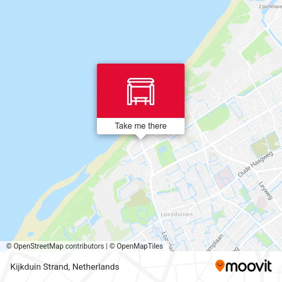 Kijkduin Strand map
