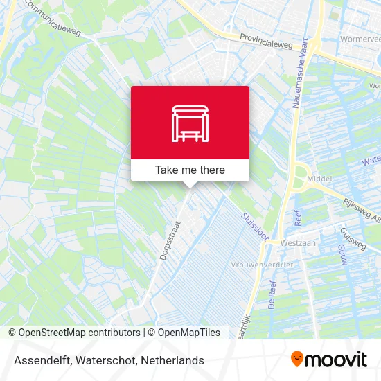 Assendelft, Waterschot map