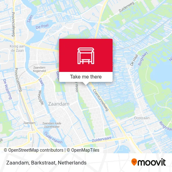 Zaandam, Barkstraat map
