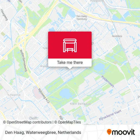 Den Haag, Waterweegbree map