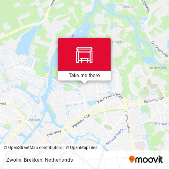 Zwolle, Brekken map