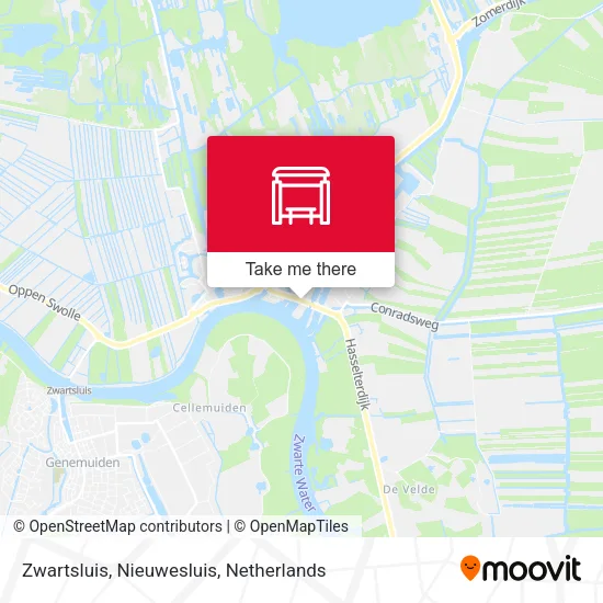 Zwartsluis, Nieuwesluis map