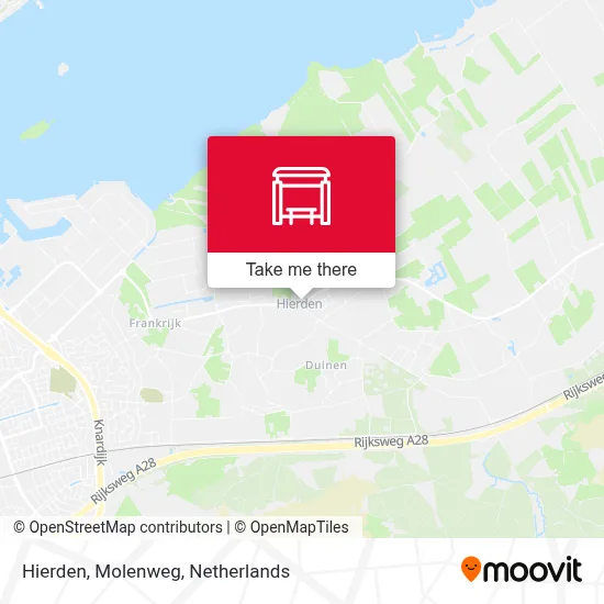 Hierden, Molenweg map