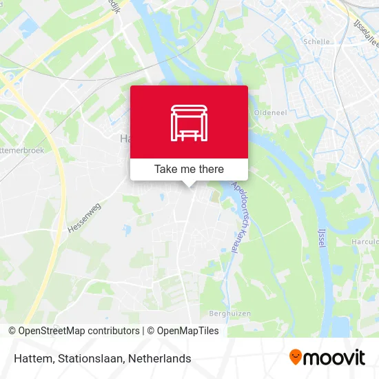 Hattem, Stationslaan Karte