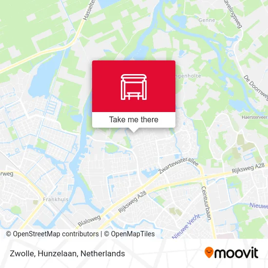 Zwolle, Hunzelaan map