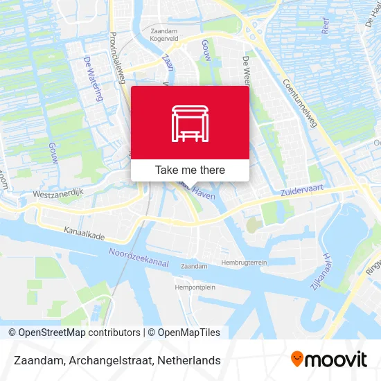Zaandam, Archangelstraat map