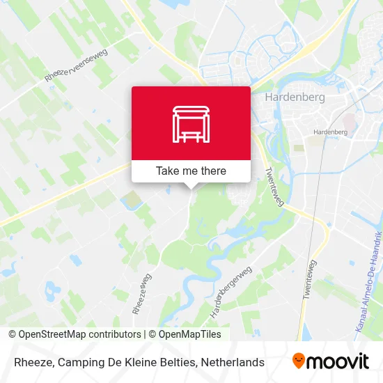 Rheeze, Camping De Kleine Belties map