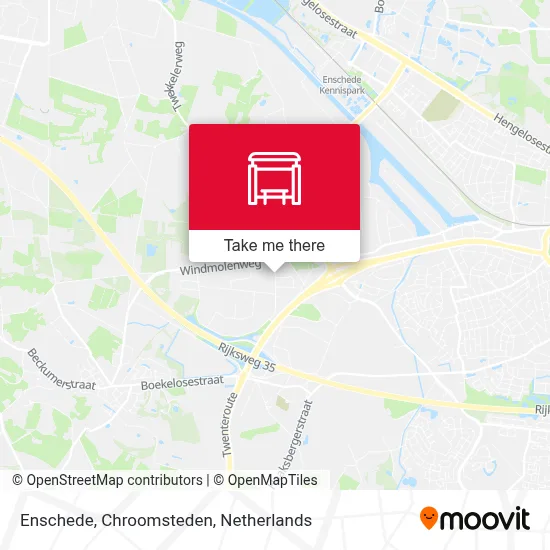 Enschede, Chroomsteden Karte