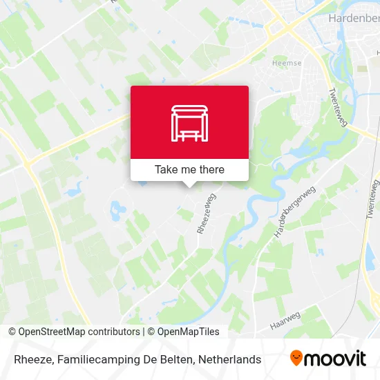 Rheeze, Familiecamping De Belten Karte