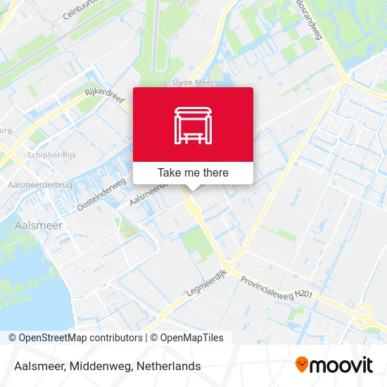 Aalsmeer, Middenweg Karte
