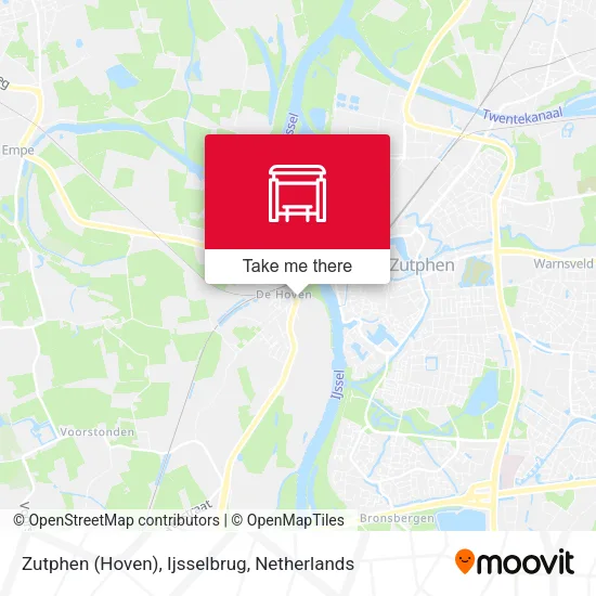 Zutphen (Hoven), Ijsselbrug map