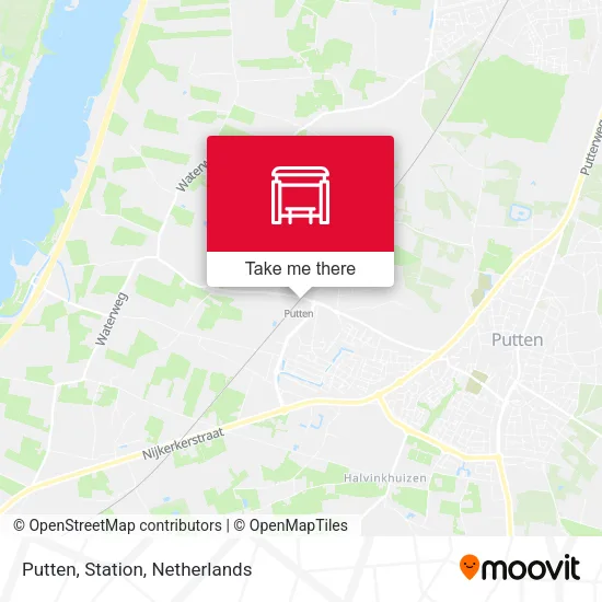Putten, Station map