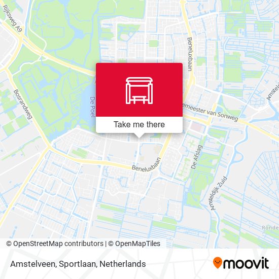 Amstelveen, Sportlaan map