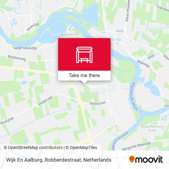 Wijk En Aalburg, Robberdestraat map