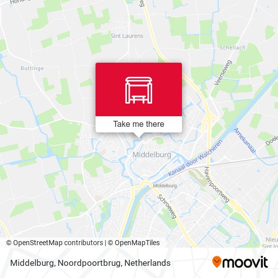 Middelburg, Noordpoortbrug map
