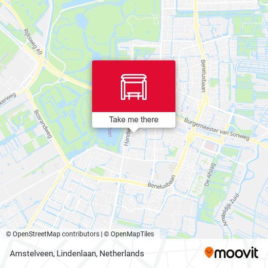 Amstelveen, Lindenlaan Karte