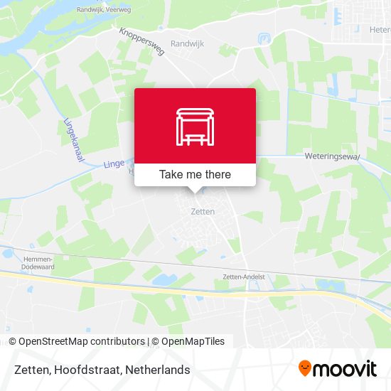 Zetten, Hoofdstraat Karte