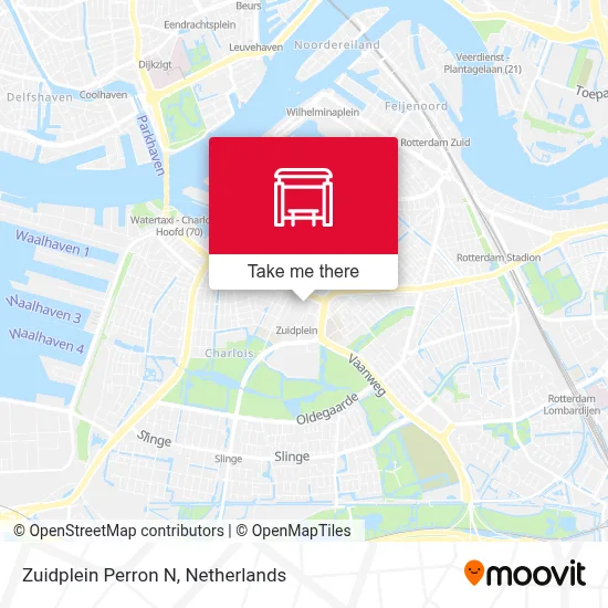 Zuidplein Perron N map