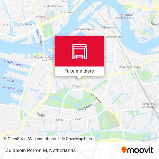 Zuidplein Perron M map