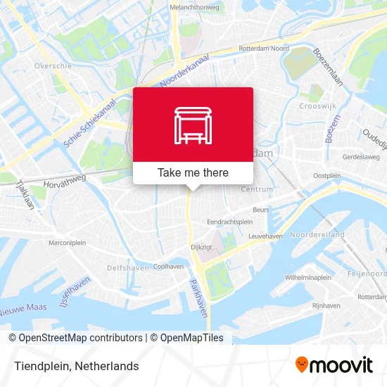 Tiendplein map