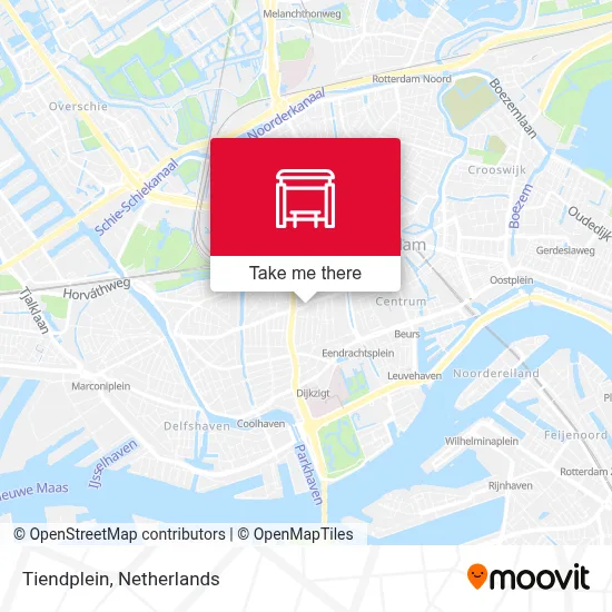 Tiendplein map